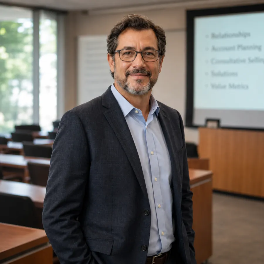 A sales professor at a U.S. university